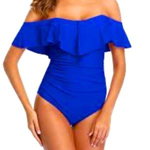 Blue One Piece Bodysuit
